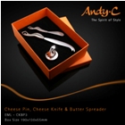 Andy C Emerge Range Cheese knife, butter spreader & cheese pin